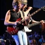 Justin Moore opening for Brad Paisley at the Xfinity Theatre in Hartford CT on July 25, 2015.