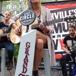 Kelsea Ballerini performing in Bryant Park NYC on September 9, 2015.