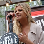 Kelsea Ballerini performing in Bryant Park NYC on September 9, 2015.