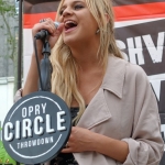 Kelsea Ballerini performing in Bryant Park NYC on September 9, 2015.