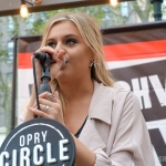 Kelsea Ballerini performing in Bryant Park NYC on September 9, 2015.