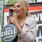 Kelsea Ballerini performing in Bryant Park NYC on September 9, 2015.