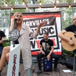 Kelsea Ballerini performing in Bryant Park NYC on September 9, 2015.