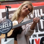 Kelsea Ballerini performing in Bryant Park NYC on September 9, 2015.