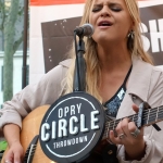 Kelsea Ballerini performing in Bryant Park NYC on September 9, 2015.