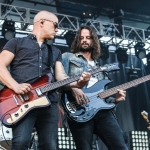 Adam Browder and Manny Medina with Kip Moore in Rhinebeck NY, August 24, 2018 / Photo by Shawn St. Jean