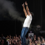 Luke Bryan in Hartford CT on September 13, 2014.