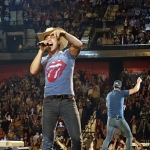 Luke Bryan with Dustin Lynch at Mohegan Sun on the 2016 Kill The Lights Tour, February 27, 2016.