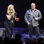 NASH FM 94.7's Kelly Ford and Jesse Addy introducing Luke Combs at Hammerstein Ballroom on Feb 28, 2019 / Photo by Shawn St. Jean