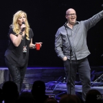 NASH FM 94.7's Kelly Ford and Jesse Addy introducing Luke Combs at Hammerstein Ballroom on Feb 28, 2019 / Photo by Shawn St. Jean