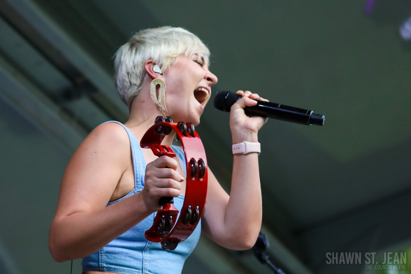 Maggie Rose with Them Vibes at CT Folk's 'Folk at the Edge' concert series in New Haven CT on July 22, 2021. Photo by Shawn St. Jean