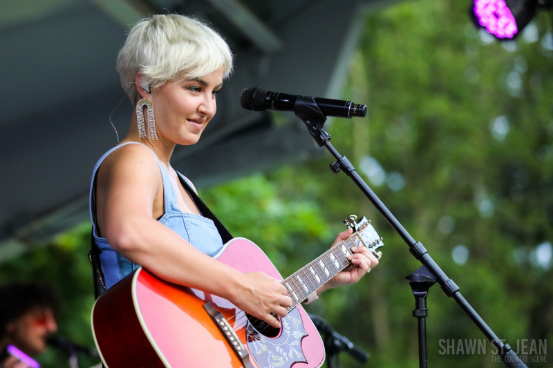 Maggie Rose with Them Vibes at CT Folk's 'Folk at the Edge' concert series in New Haven CT on July 22, 2021. Photo by Shawn St. Jean