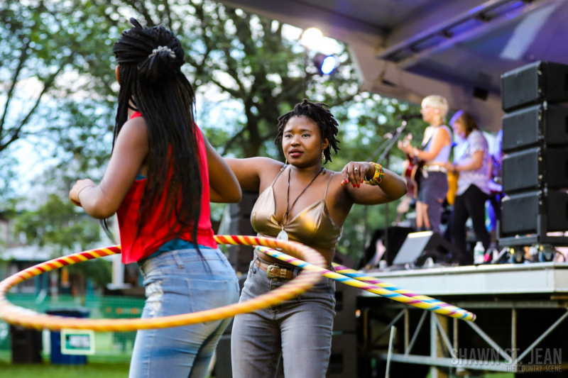 Maggie Rose with Them Vibes at CT Folk's 'Folk at the Edge' concert series in New Haven CT on July 22, 2021. Photo by Shawn St. Jean
