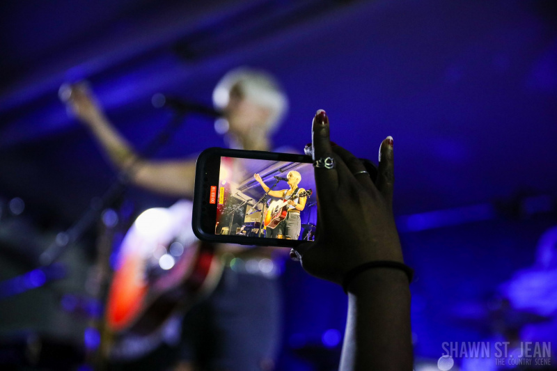 Maggie Rose with Them Vibes at CT Folk's 'Folk at the Edge' concert series in New Haven CT on July 22, 2021. Photo by Shawn St. Jean