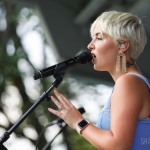 Maggie Rose with Them Vibes at CT Folk's 'Folk at the Edge' concert series in New Haven CT on July 22, 2021. Photo by Shawn St. Jean
