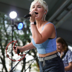 Maggie Rose with Them Vibes at CT Folk's 'Folk at the Edge' concert series in New Haven CT on July 22, 2021. Photo by Shawn St. Jean