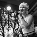 Maggie Rose with Them Vibes at CT Folk's 'Folk at the Edge' concert series in New Haven CT on July 22, 2021. Photo by Shawn St. Jean