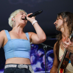 Maggie Rose with Them Vibes at CT Folk's 'Folk at the Edge' concert series in New Haven CT on July 22, 2021. Photo by Shawn St. Jean