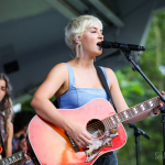 Maggie Rose with Them Vibes at CT Folk's 'Folk at the Edge' concert series in New Haven CT on July 22, 2021. Photo by Shawn St. Jean