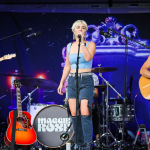 Maggie Rose with Them Vibes at CT Folk's 'Folk at the Edge' concert series in New Haven CT on July 22, 2021. Photo by Shawn St. Jean