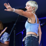 Maggie Rose with Them Vibes at CT Folk's 'Folk at the Edge' concert series in New Haven CT on July 22, 2021. Photo by Shawn St. Jean