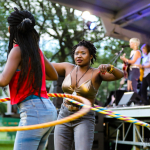 Maggie Rose with Them Vibes at CT Folk's 'Folk at the Edge' concert series in New Haven CT on July 22, 2021. Photo by Shawn St. Jean