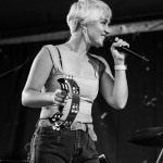 Maggie Rose with Them Vibes at CT Folk's 'Folk at the Edge' concert series in New Haven CT on July 22, 2021. Photo by Shawn St. Jean