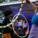 Maggie Rose with Them Vibes at CT Folk's 'Folk at the Edge' concert series in New Haven CT on July 22, 2021. Photo by Shawn St. Jean