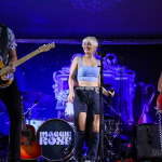 Maggie Rose with Them Vibes at CT Folk's 'Folk at the Edge' concert series in New Haven CT on July 22, 2021. Photo by Shawn St. Jean