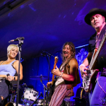 Maggie Rose with Them Vibes at CT Folk's 'Folk at the Edge' concert series in New Haven CT on July 22, 2021. Photo by Shawn St. Jean