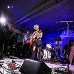 Maggie Rose with Them Vibes at CT Folk's 'Folk at the Edge' concert series in New Haven CT on July 22, 2021. Photo by Shawn St. Jean