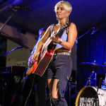 Maggie Rose with Them Vibes at CT Folk's 'Folk at the Edge' concert series in New Haven CT on July 22, 2021. Photo by Shawn St. Jean