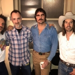 The Country Scene's Shawn St. Jean with Midland before their show at Radio City Music Hall.