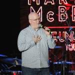 NASH FM 94.7's Jesse Addy introducing Martina McBride at the Playstation Theater in NYC on March 9, 2017.