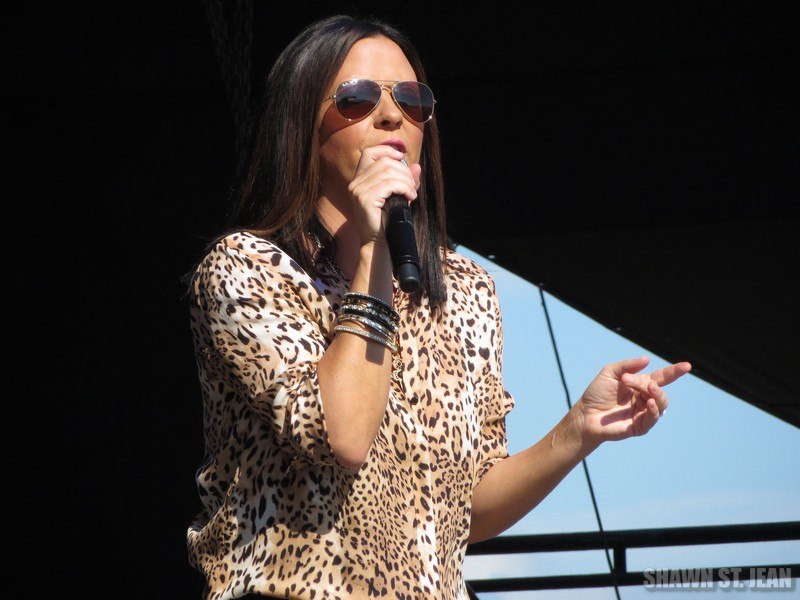 Sara Evans at the Woodstock Fair in Woodstock CT on September 1, 2014.