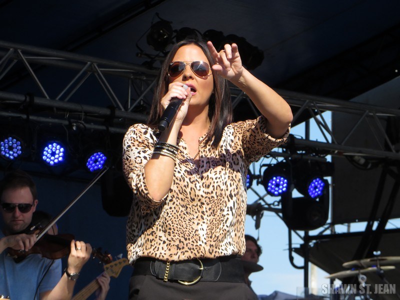 Sara Evans at the Woodstock Fair in Woodstock CT on September 1, 2014.
