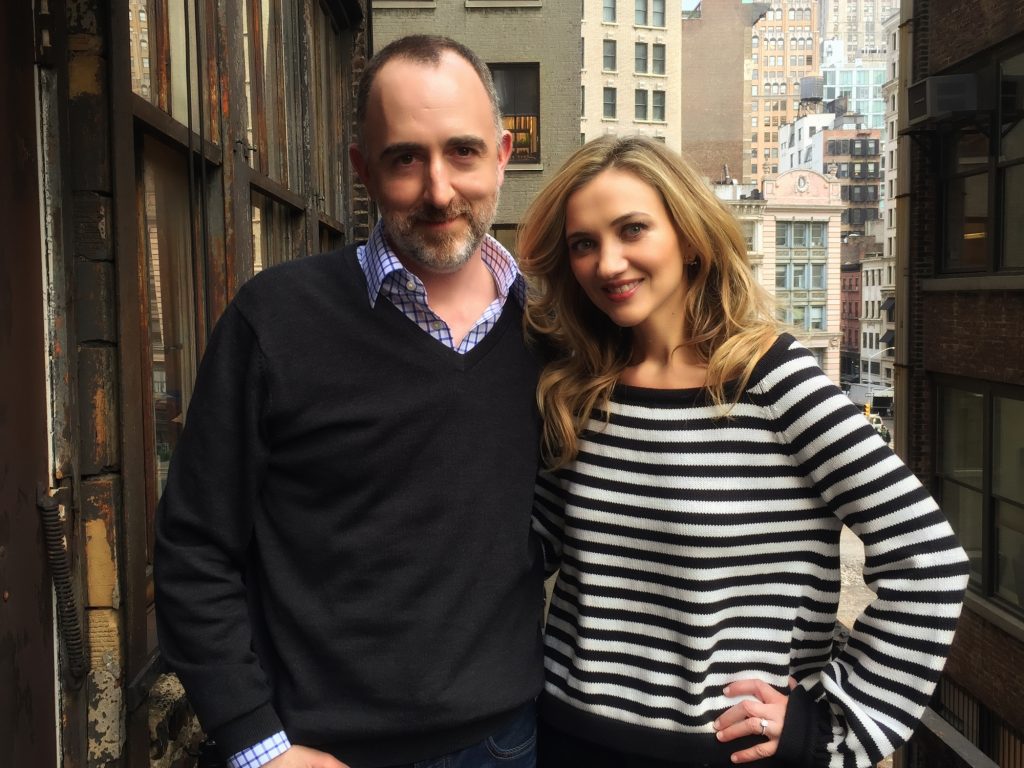 The Country Scene's Shawn St. Jean with Sarah Darling in NYC.