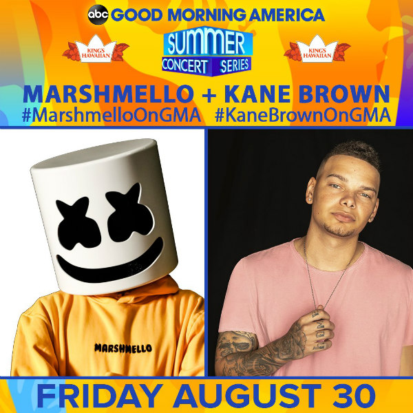 Kane Brown 2019 GMA Summer Concert Series