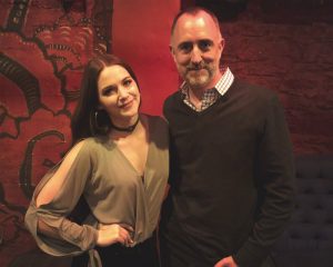 Hannah Ellis with The Country Scene's Shawn St. Jean at Gramercy Theatre, April 26, 2019