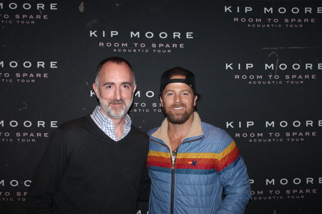 The Country Scene's Shawn St. Jean with Kip Moore at the Ridgefield Playhouse, May 9, 2019